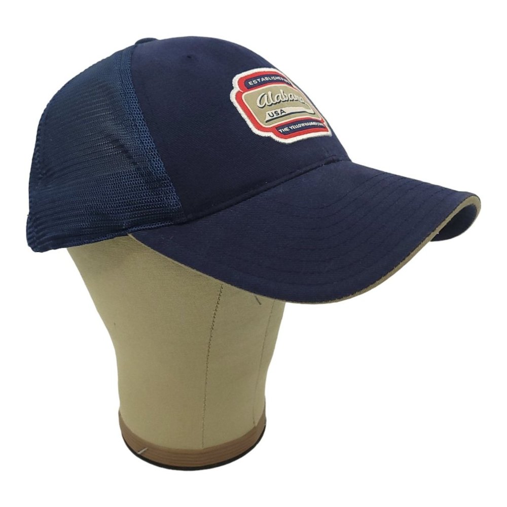 Alabama USA Yellowhammer State Mesh Tuck Strap Cap Trucker Hat American Needle - Picture 3 of 12